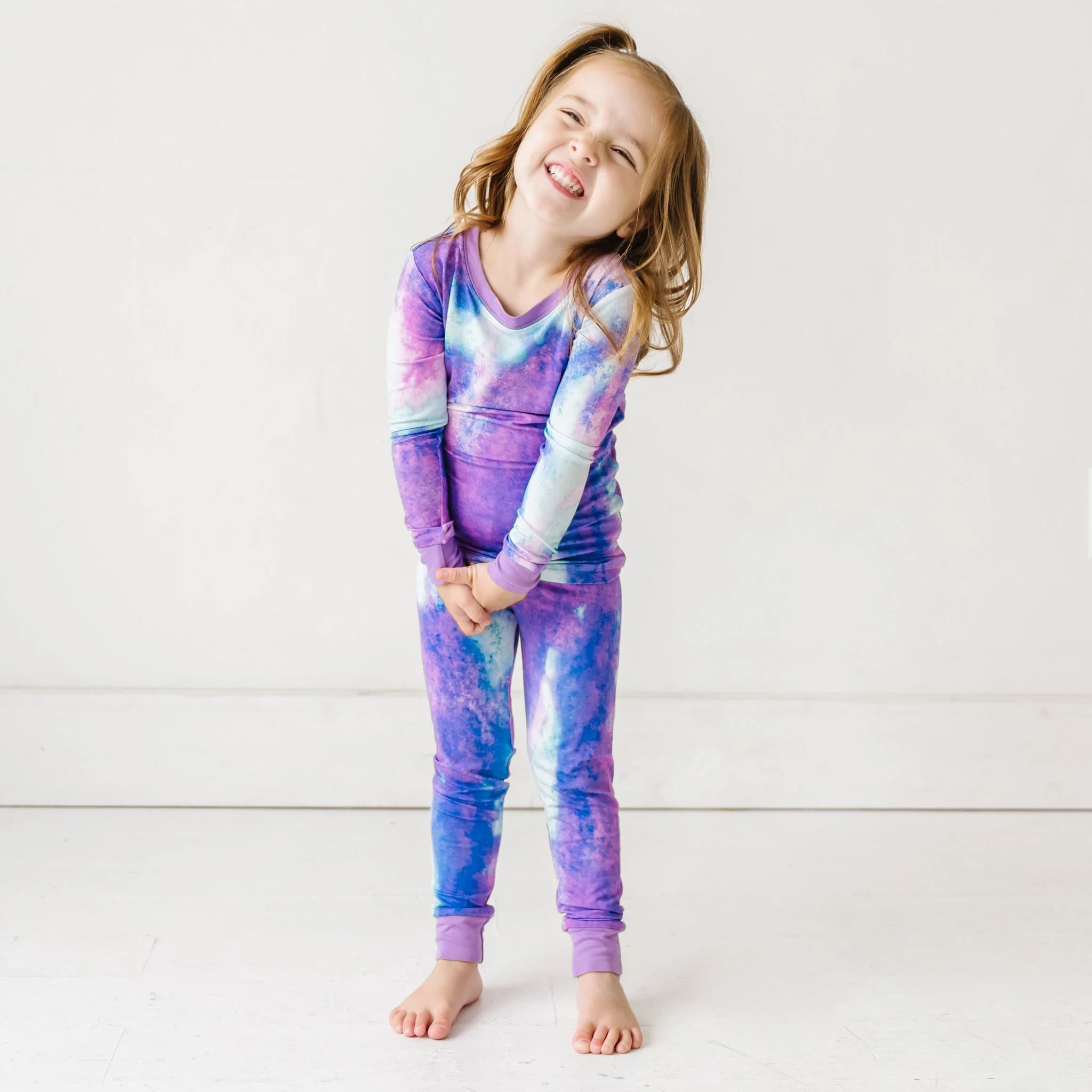 Purple Watercolor Shorty Zippy