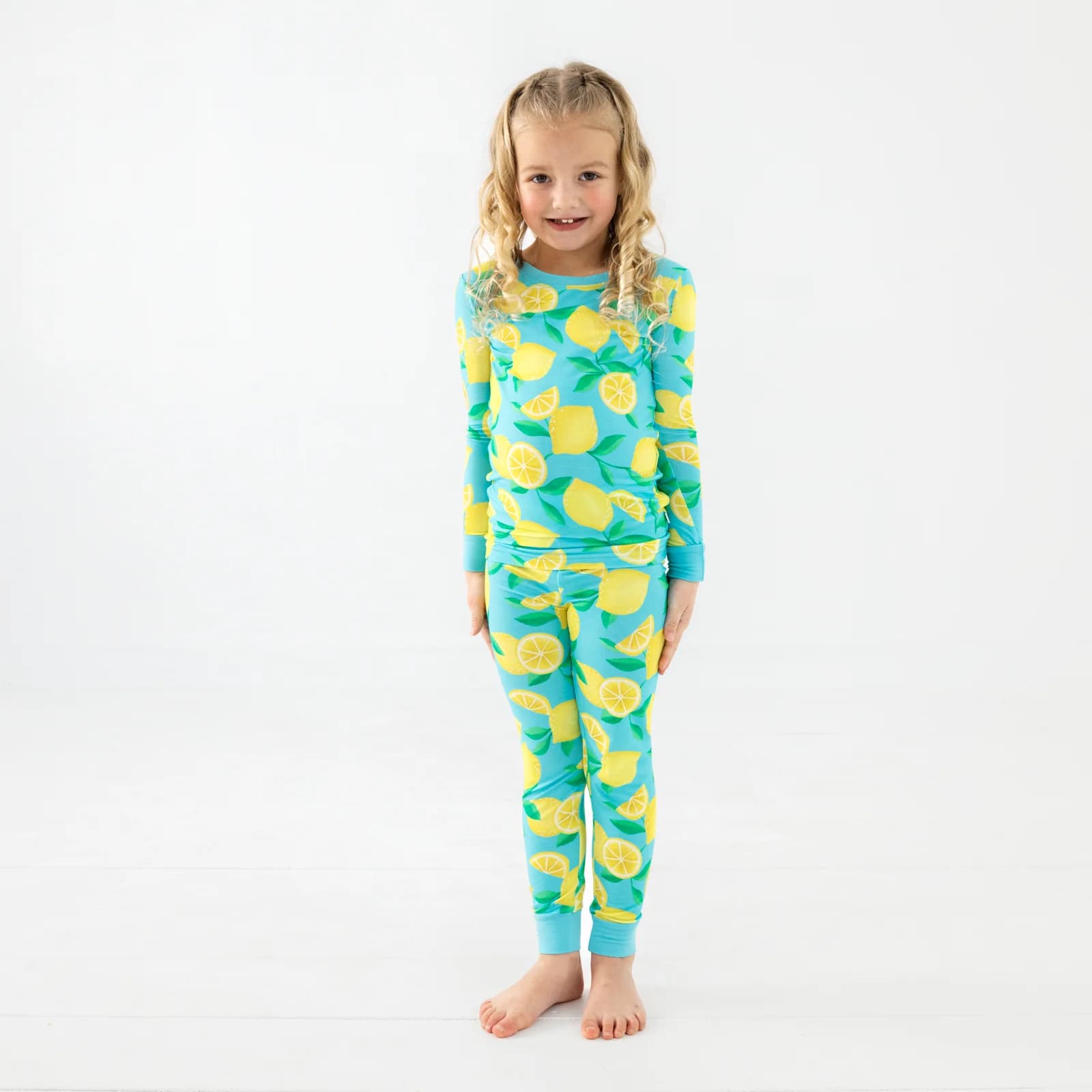 Sunny Citrus Two-Piece Pajama Set