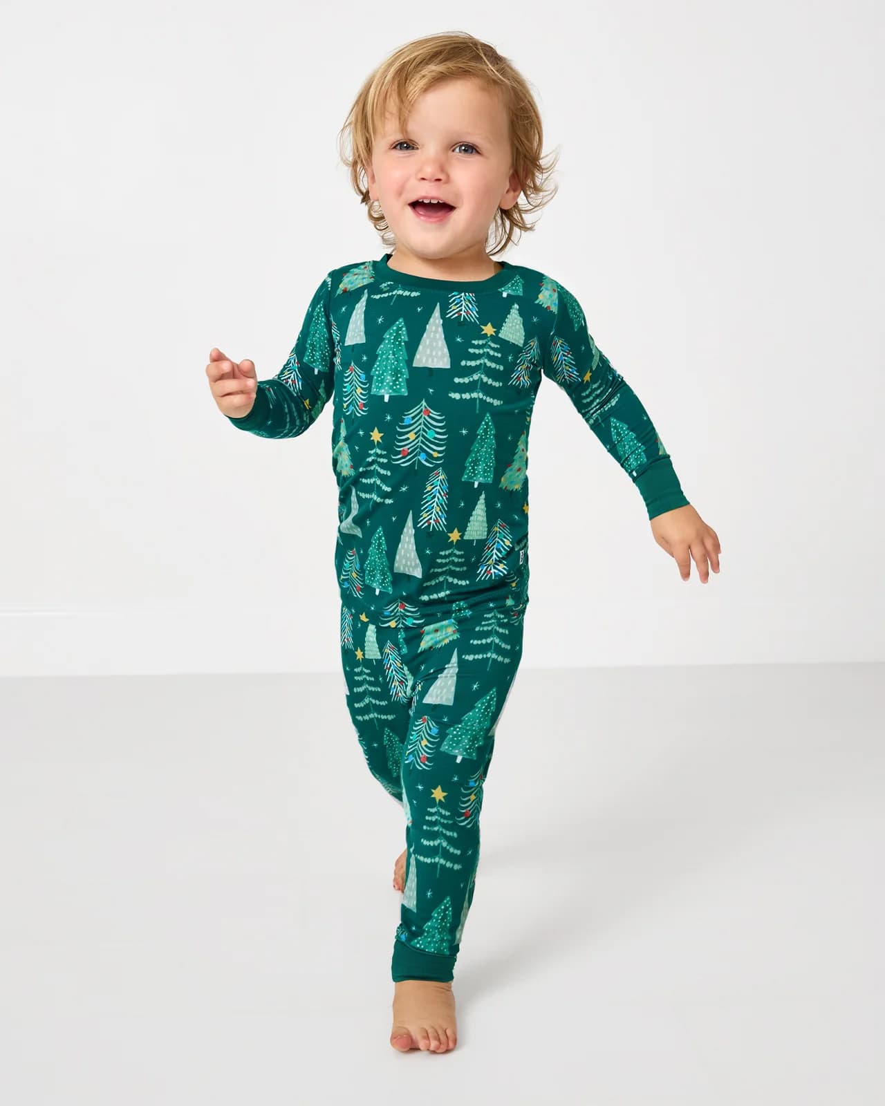 Twinkling Trees Two-Piece Pajama Set