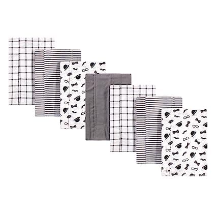 Treasure Unisex Baby Cotton Flannel Burp Cloths