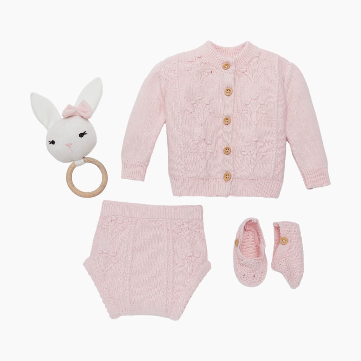 4-Piece Floral Sweater Set