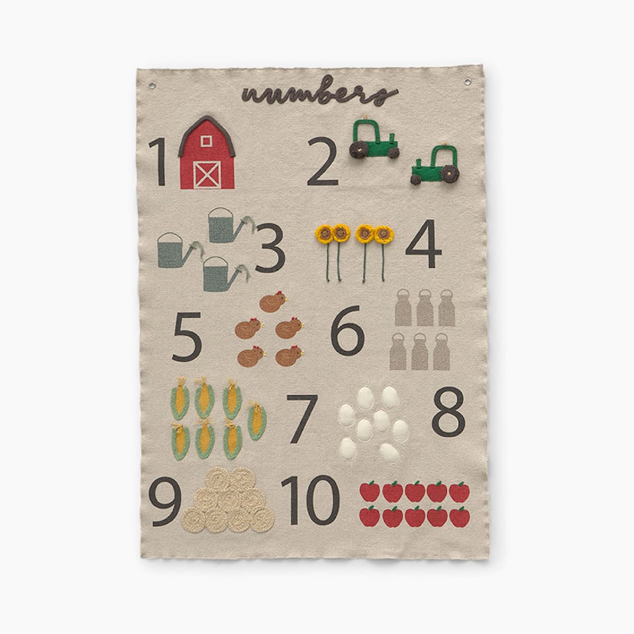 Farm Numbers Wall Hanger