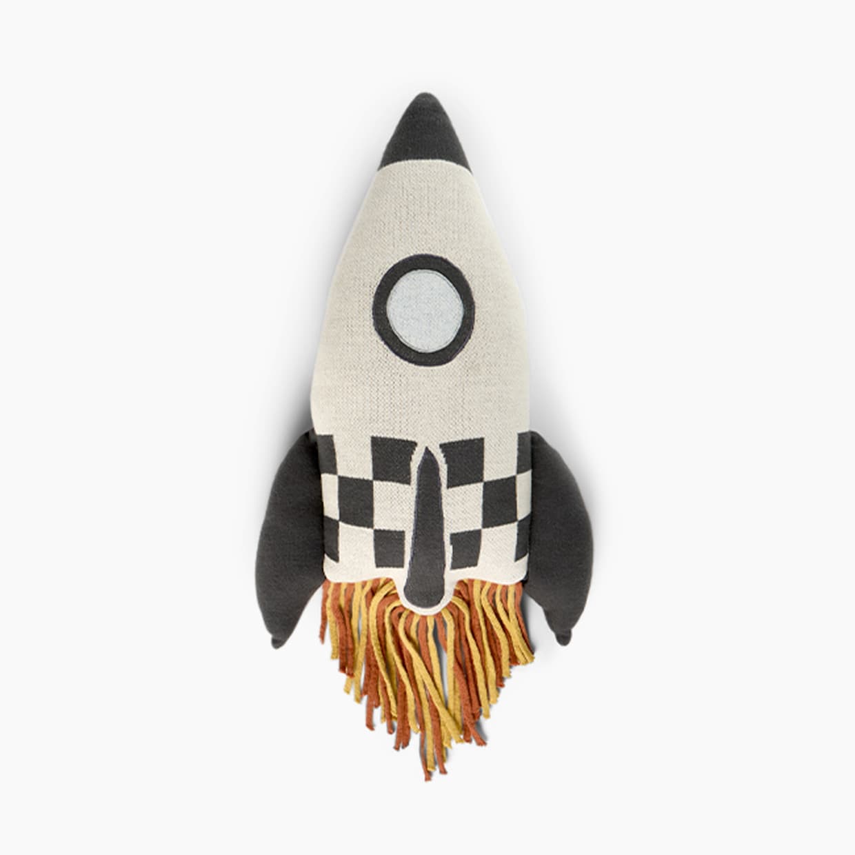 Rocket Knitted Cushion