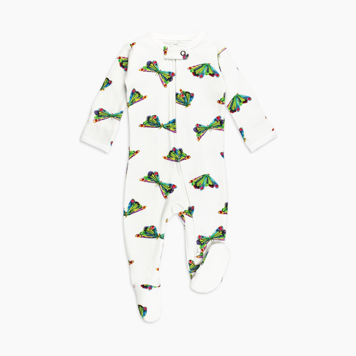 World of Eric Carle Organic 2-Way Zipper Footie