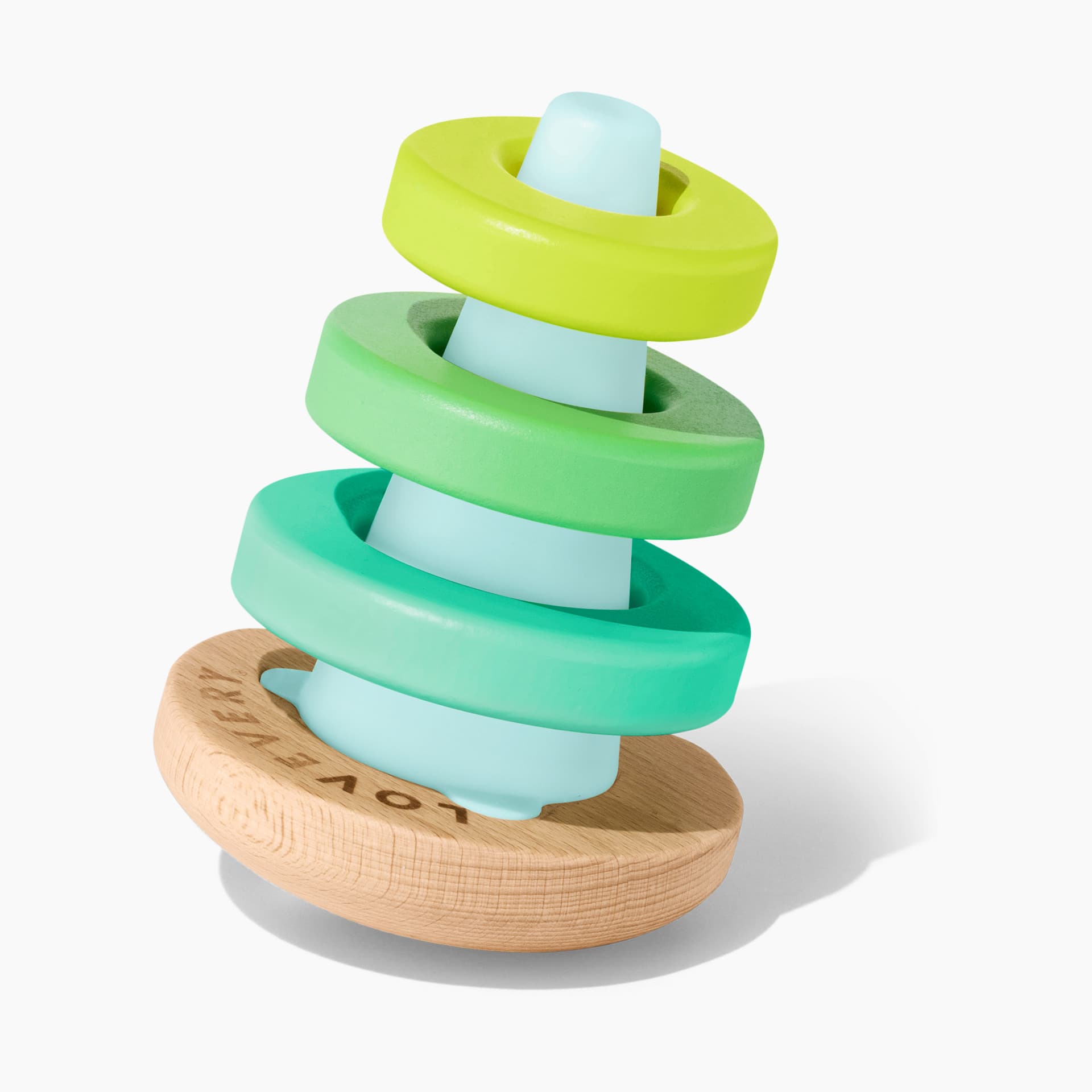 Montessori Wobble Stacker, Stacker with 4 Rings