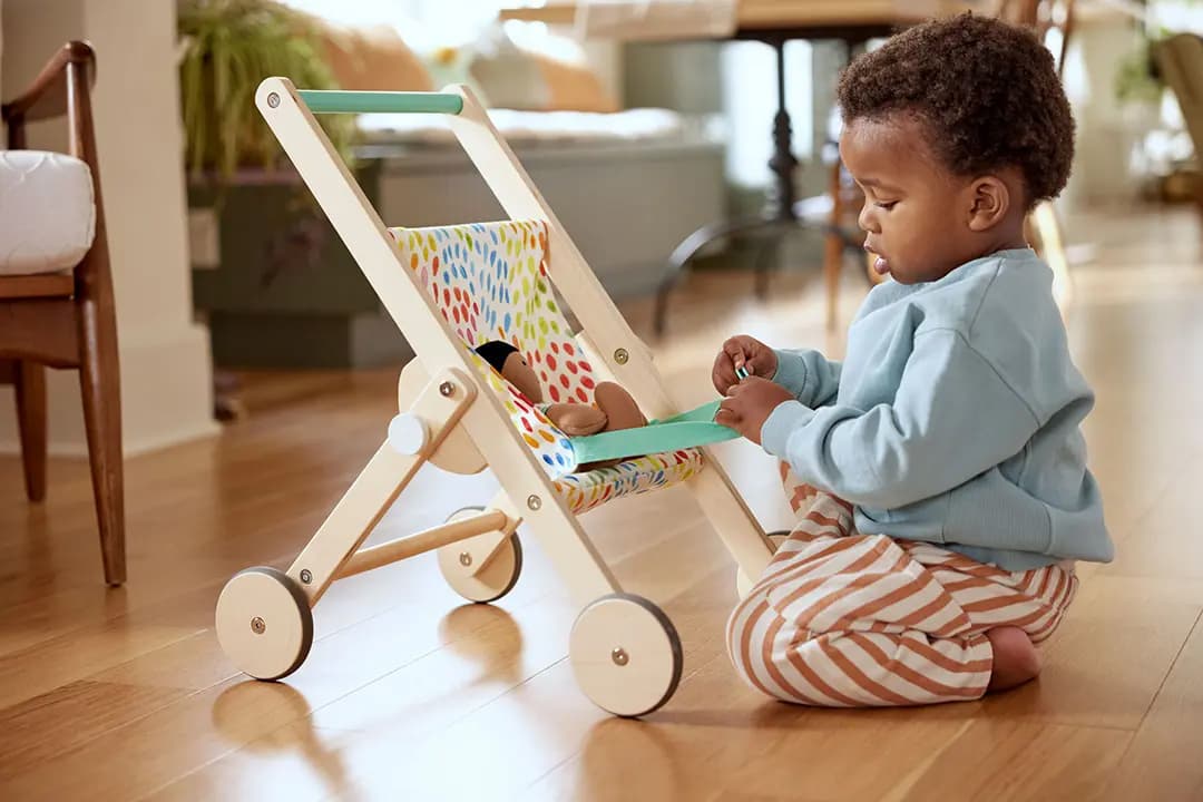 The Buddy Stroller, Wooden Doll Stroller