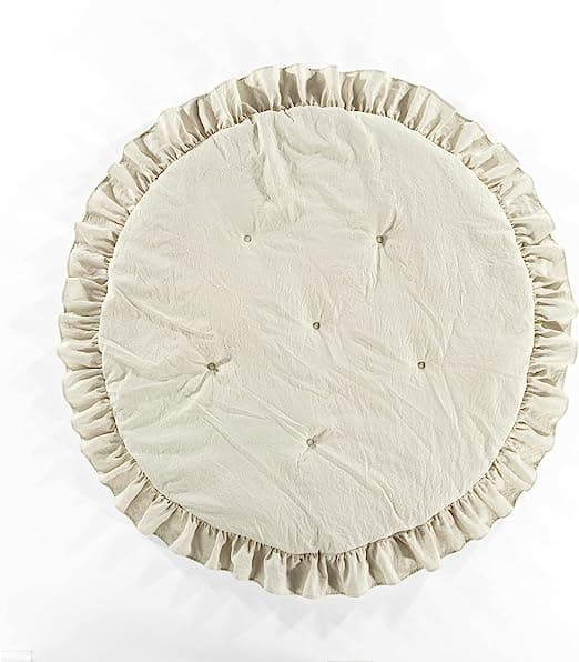 Decor Baby Round Ruffle Play Mat