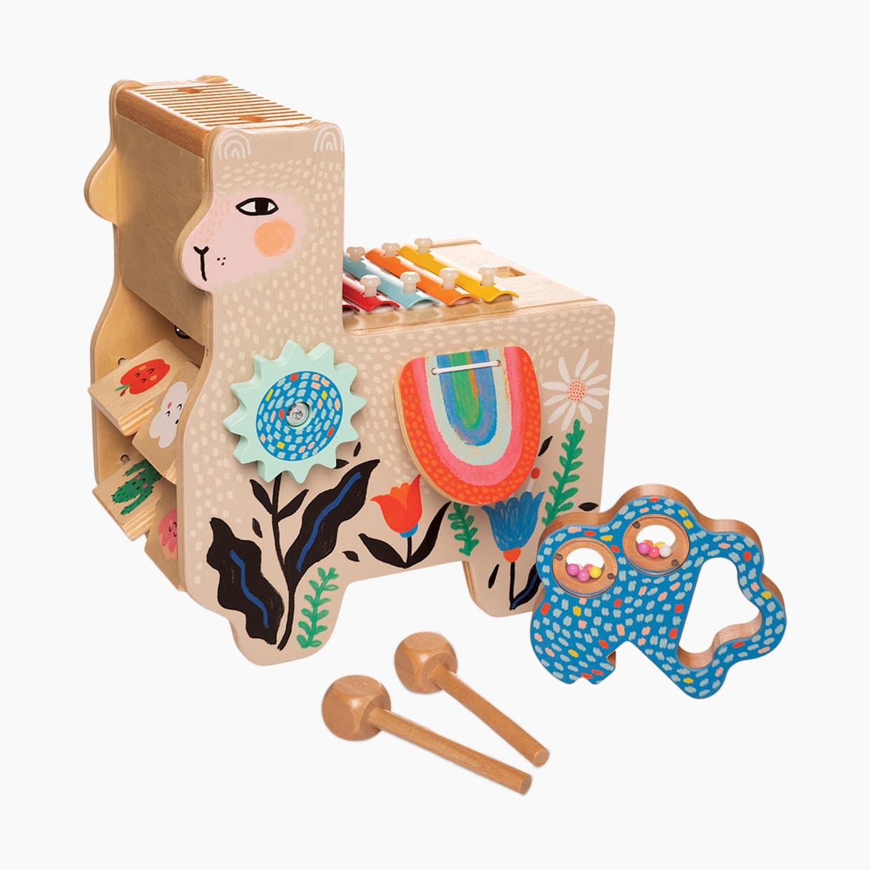 Musical Lili Llama Wooden Toy