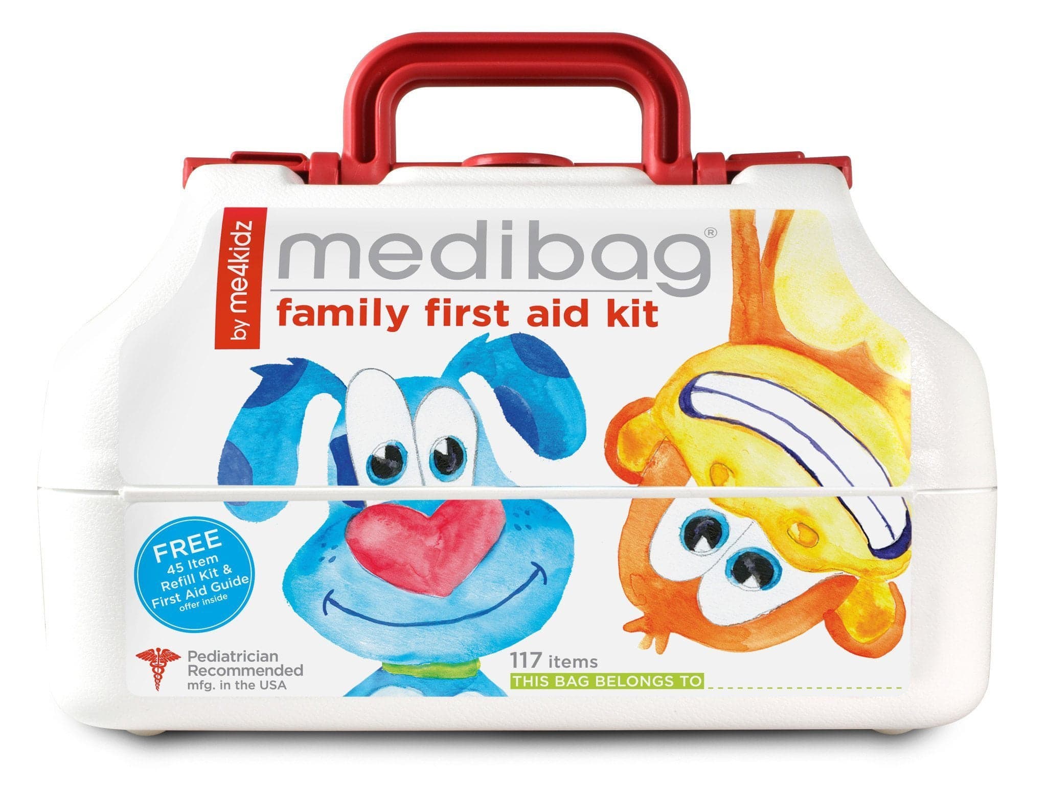 117 Piece Kid Friendly First Aid Kit