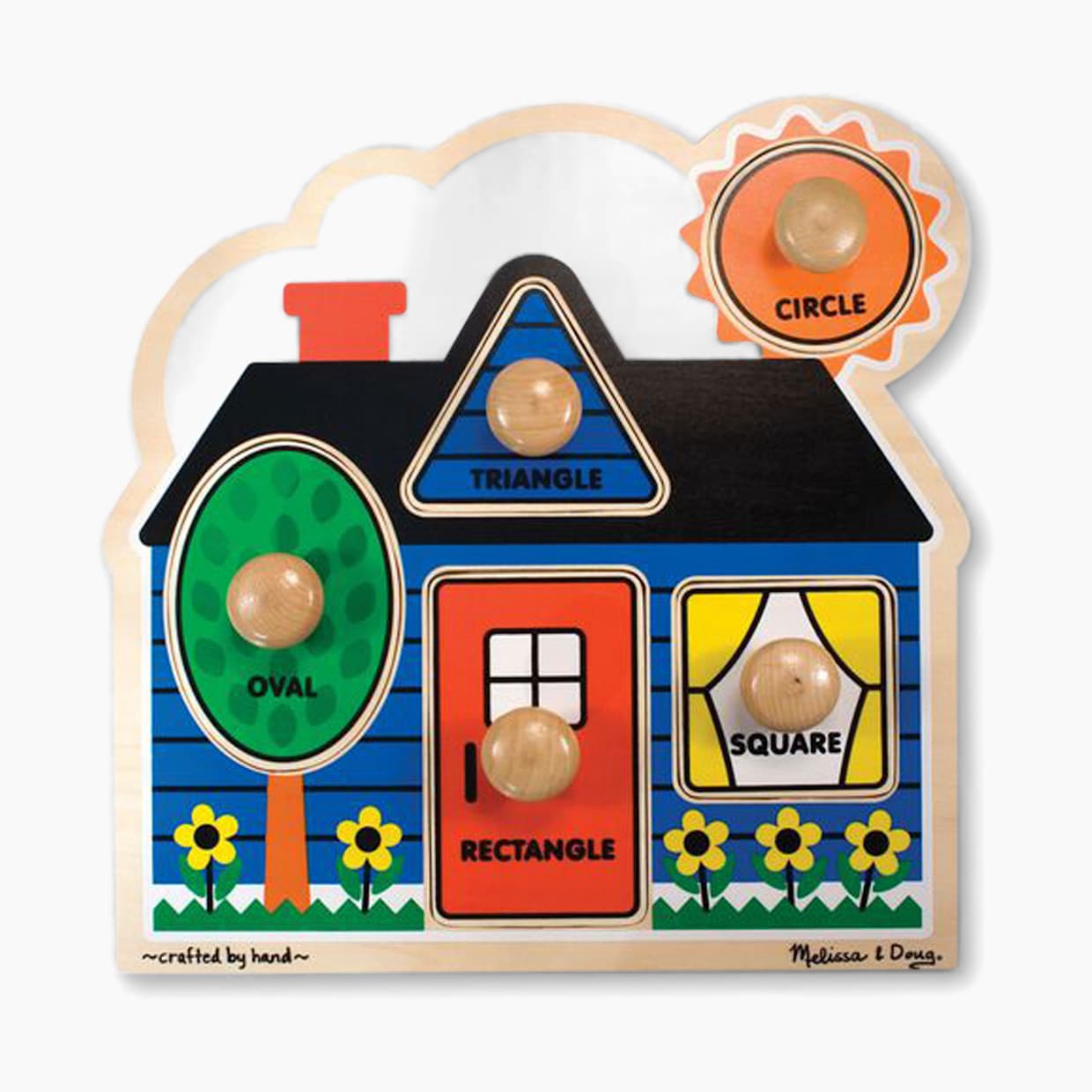 First Shapes Jumbo Knob 5 Piece Puzzle Set