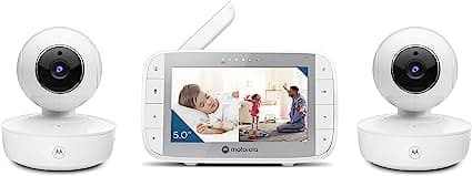 Baby Monitor VM36XL Portable Video Baby Monitor with 2 Cameras