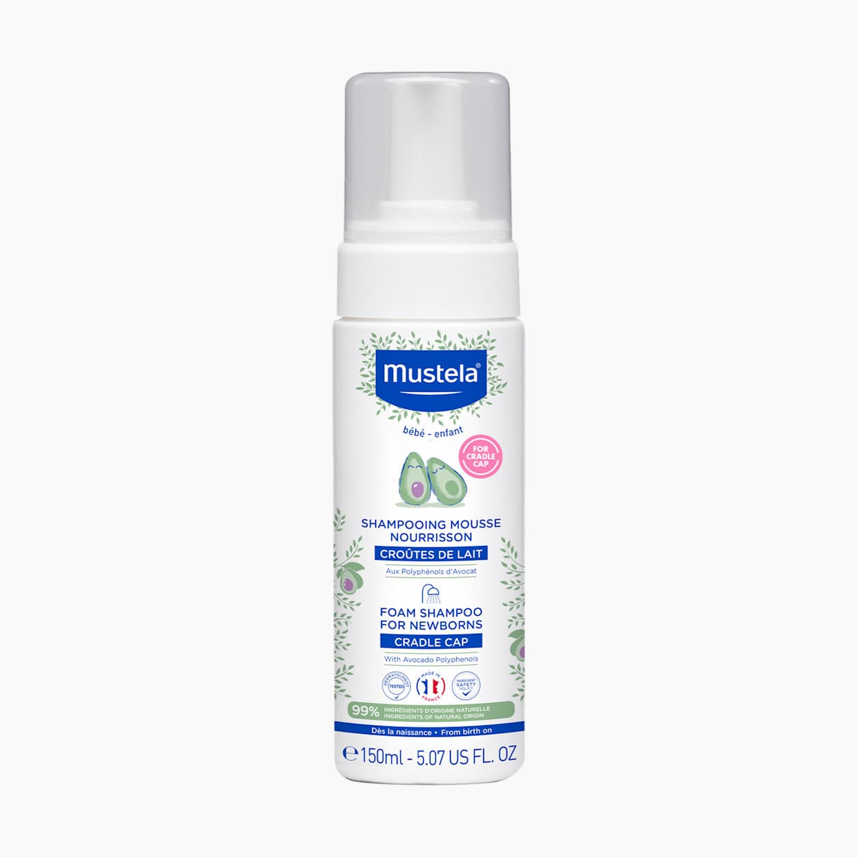 Cradle Cap Foam Shampoo for Newborns