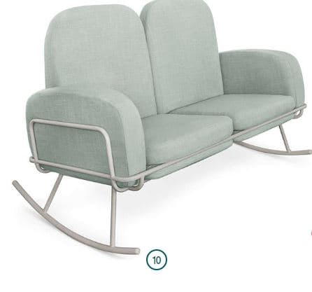 WORKS AMI BASSINET AND ROCKER WITH DOUBLE SEAT CUSHION SET