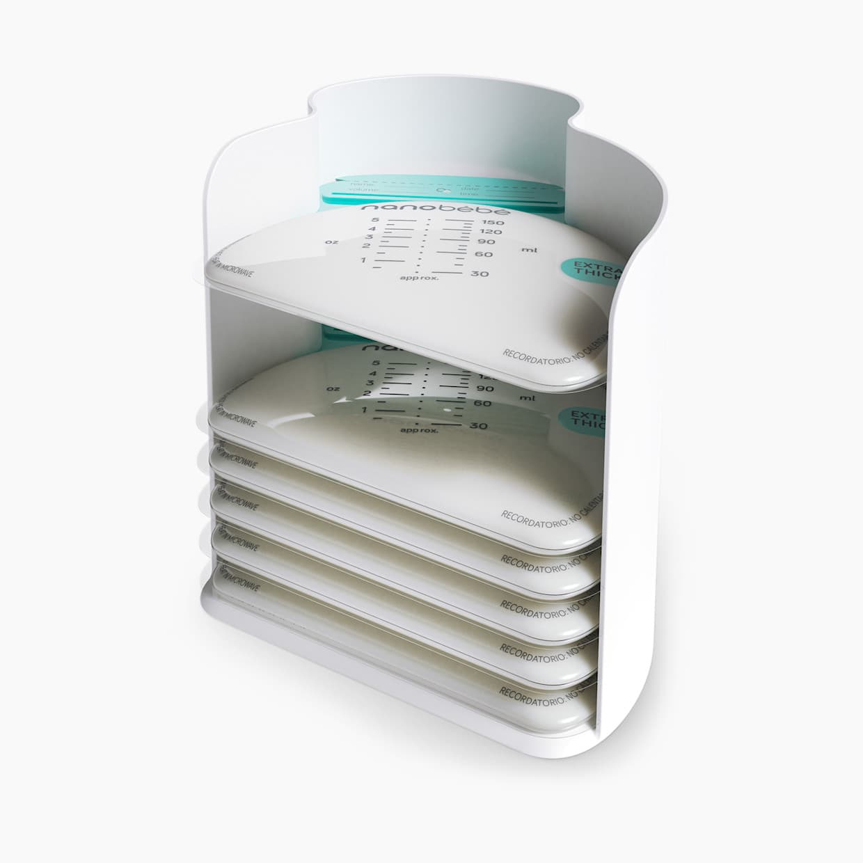 25pk Breastmilk Storage Bags and Organizer