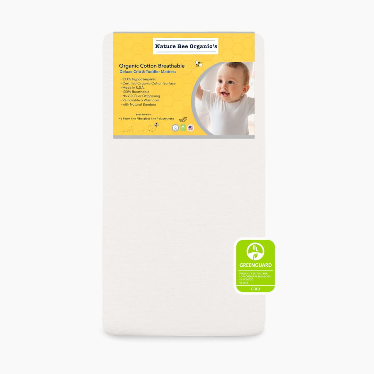 Deluxe Breathable Crib & Toddler Mattress