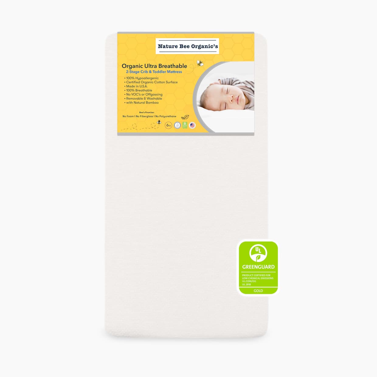 Ultra Breathable 2-Stage Crib & Toddler Mattress