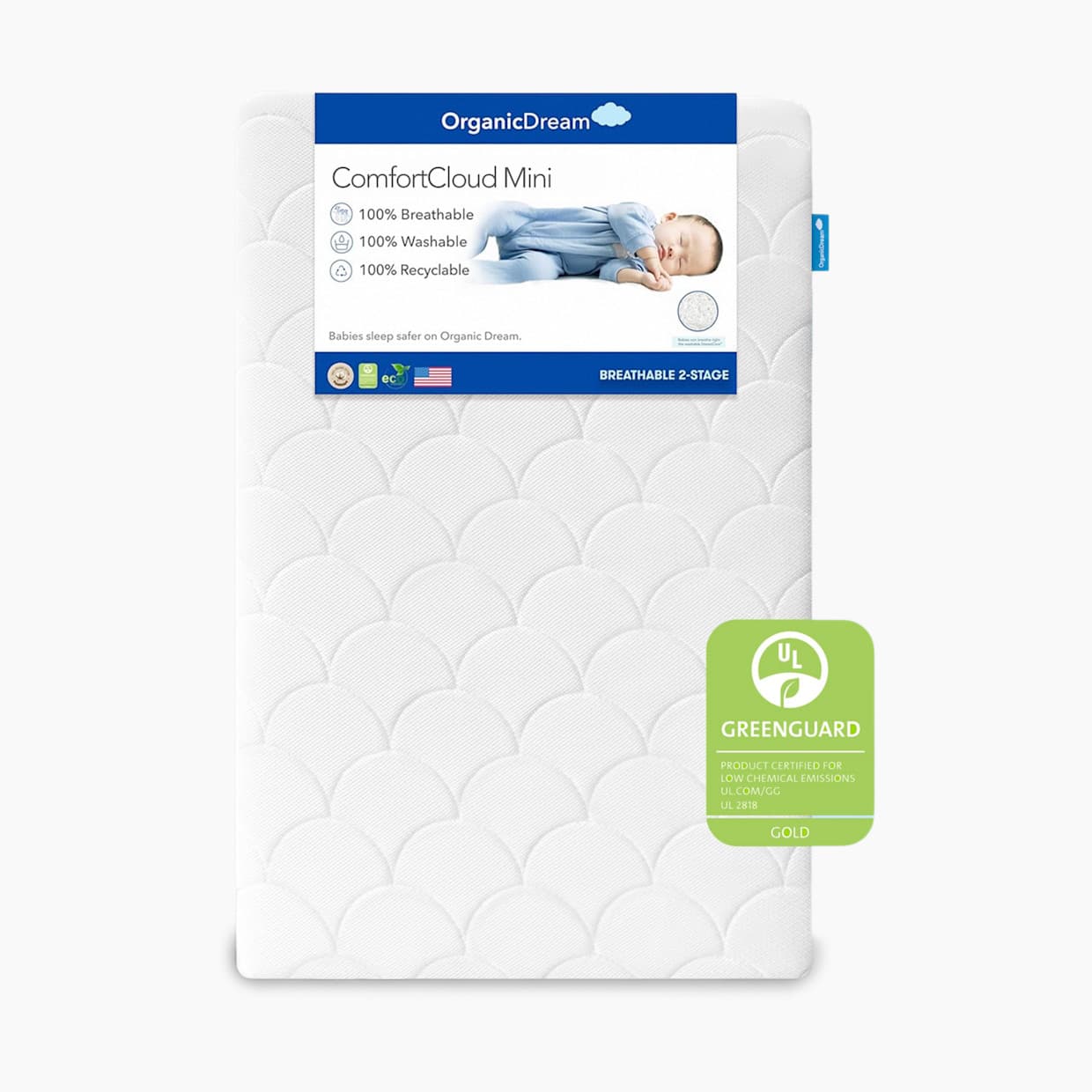 ComfortCloud Mini 2-Stage Crib Mattress