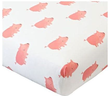 Wild Excursion Pig Crib Fitted Sheet