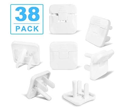 Covers Babepai 38-Pack Clear Child Proof Electrical Protector Safety Improved Baby Safety Plug Covers