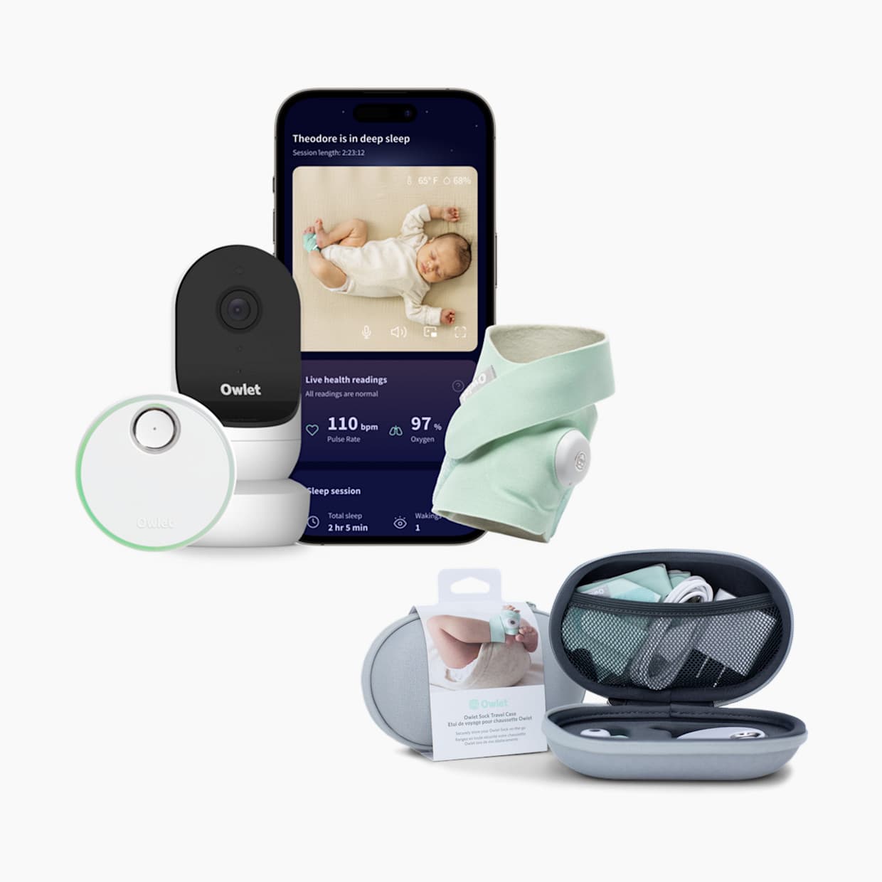 Dream Duo 2 Travel Bundle Smart Baby Monitor