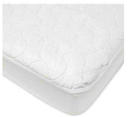 American Baby Company Waterproof Fitted Crib and Toddler Protective Mattress Pad Cover White
