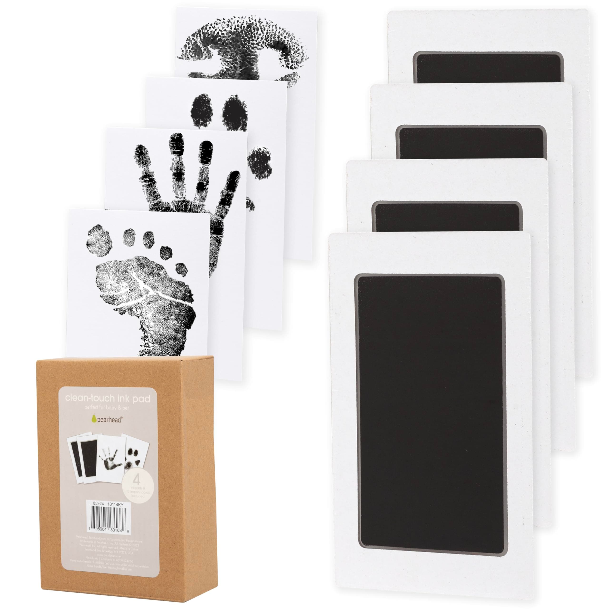 Clean Touch Handprint and Footprint Ink Pad Set