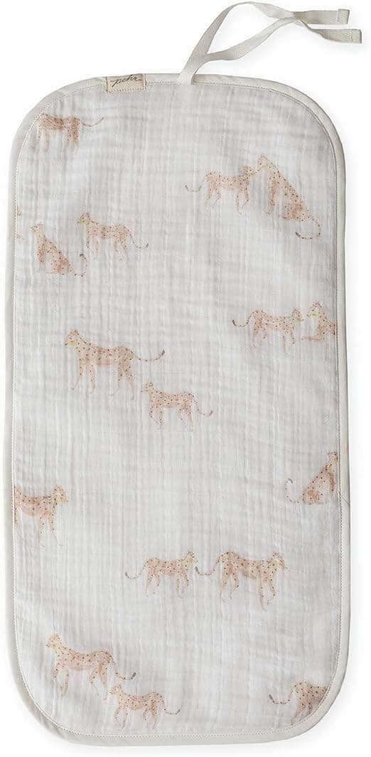 Burp Cloth Follow Me Cheetah