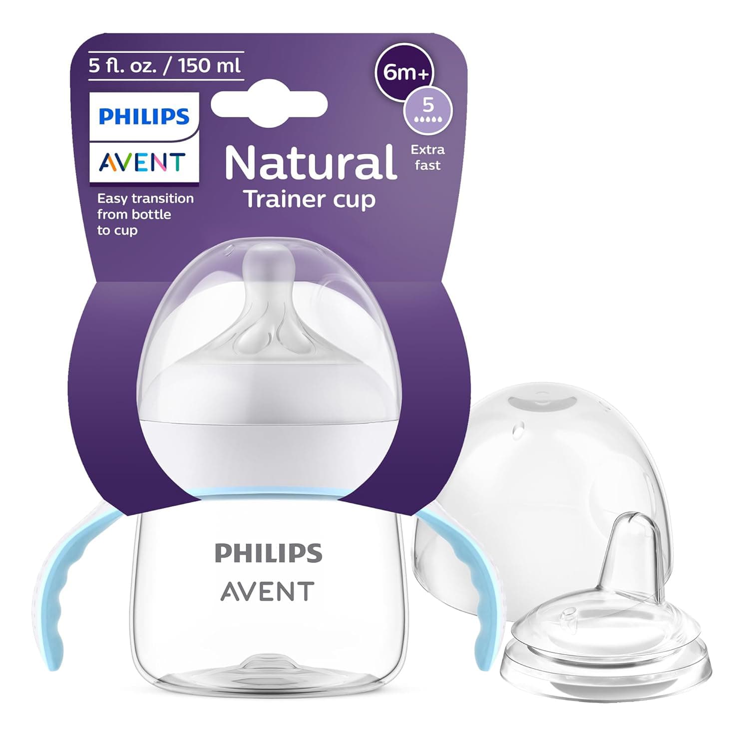 Natural Trainer Sippy Cup with Fast Flow Nipple and Soft Spout