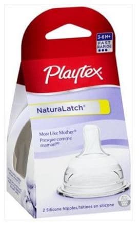 NaturaLatch Nipple 2 Pack Fast Flow