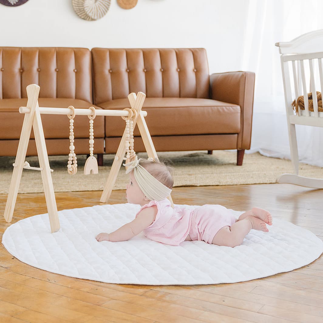 Linen Round Play Mat