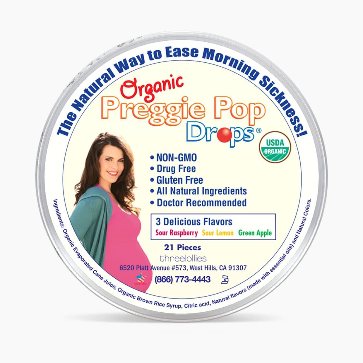 Preggie Drops - Organic Nausea Reducing Hand Candies