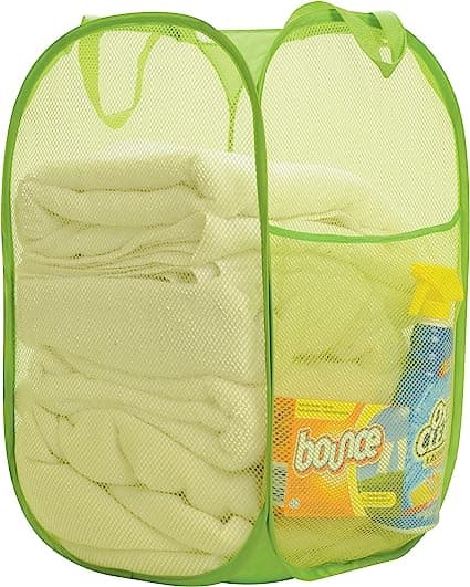 Heavy-Duty Mesh Pop-Up Clothes Laundry Hamper