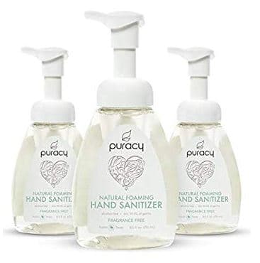 Natural foaming hand sanitizer