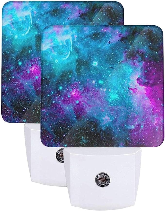Purple Starry Sky LED Night Lights 2 Pack