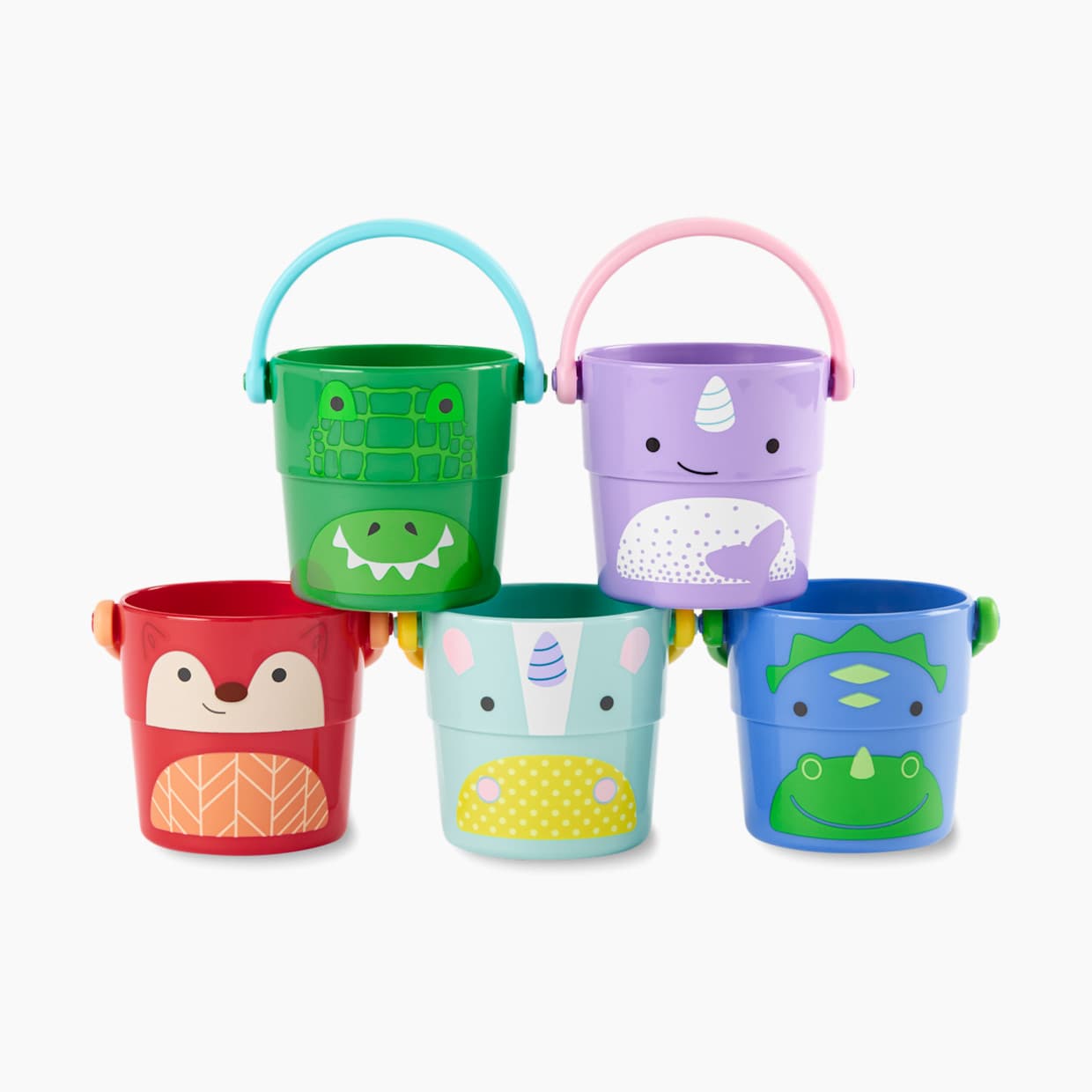 Zoo Stack and Pour Buckets (Set of 5)