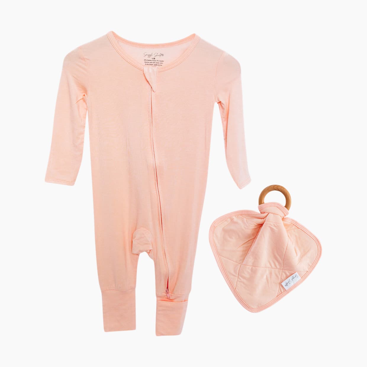 LUXE Bamboo Romper and Lovey Teether Set