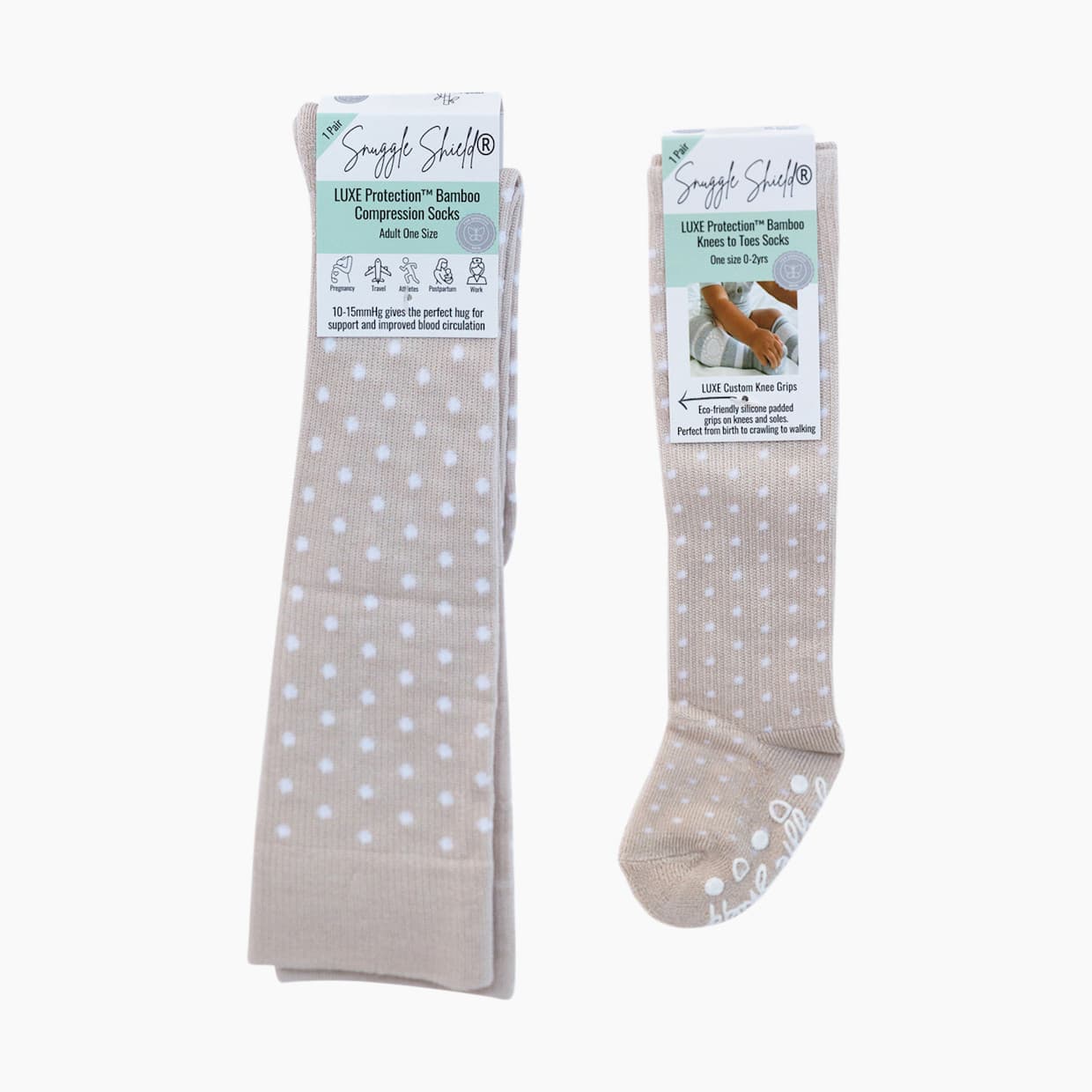 LUXE Knees to Toes Matching Mom & Baby Socks