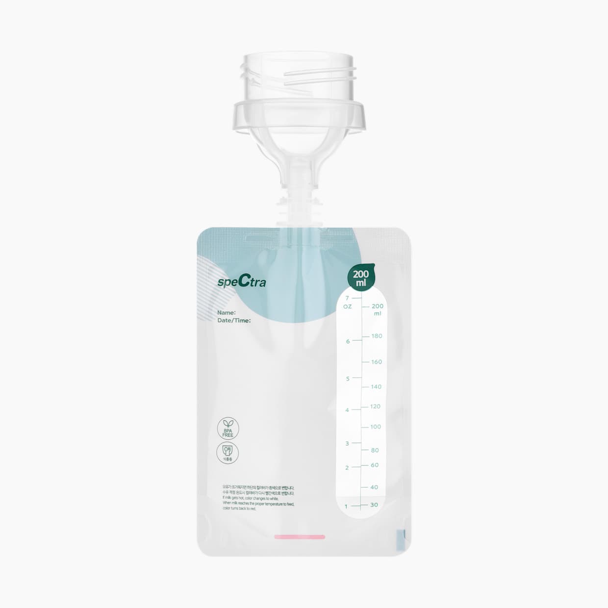 Simple Store Breast Milk Collection Storage Bags with Bottle Connector - 10ct