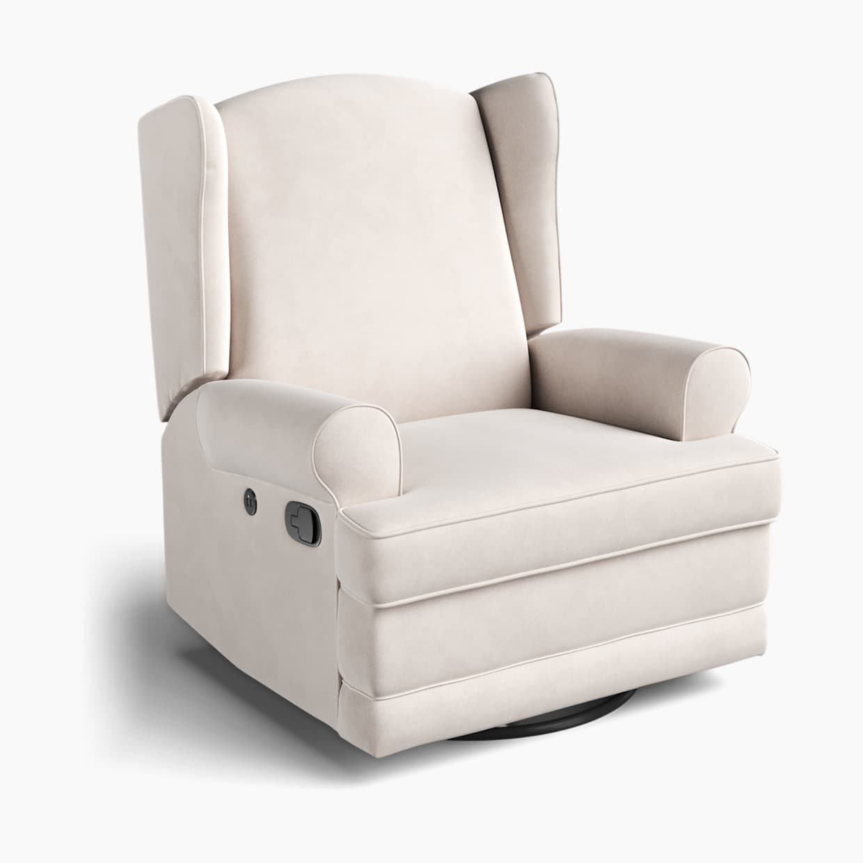 Serenity Wingback Upholstered Recline Glider