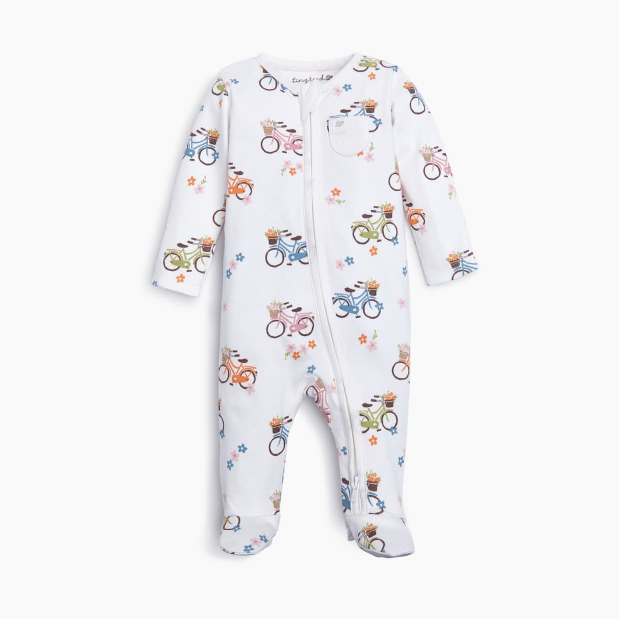 The Printed Zip Up Footie