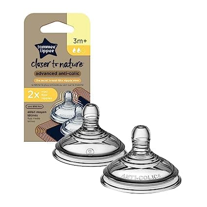 Advanced Anti-Colic Baby Bottle Nipples Breast-like