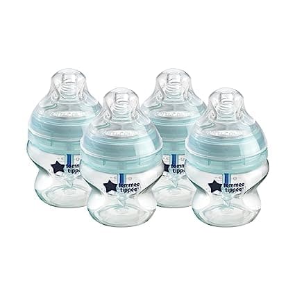Anti-Colic Baby Bottles, Slow Flow Breast-Like Nipple and Unique Anti-Colic Venting System
