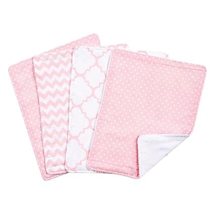 Lab Sky 4 Pack Burp Cloth Set