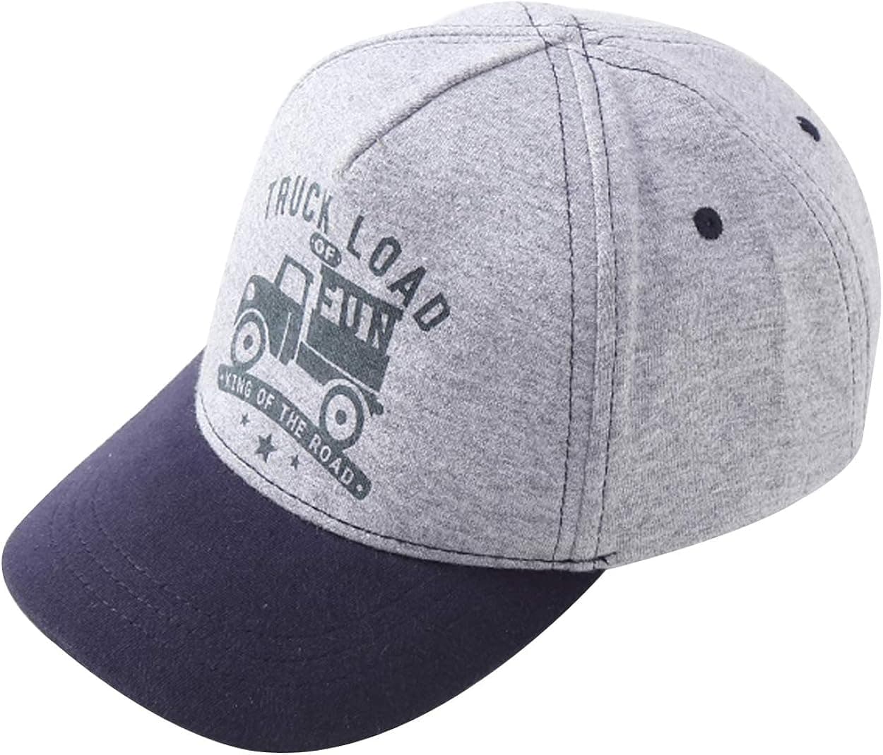 Kids Cute Cotton Adjustable Baseball Hat in Grey
