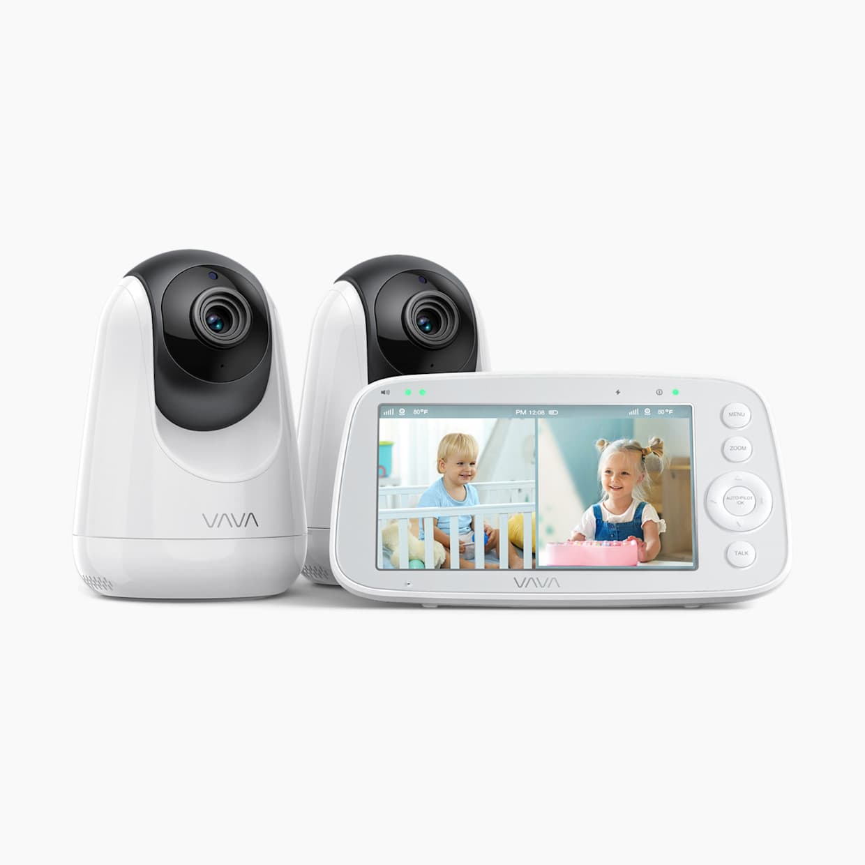 Dual Baby Monitor with Split Screen