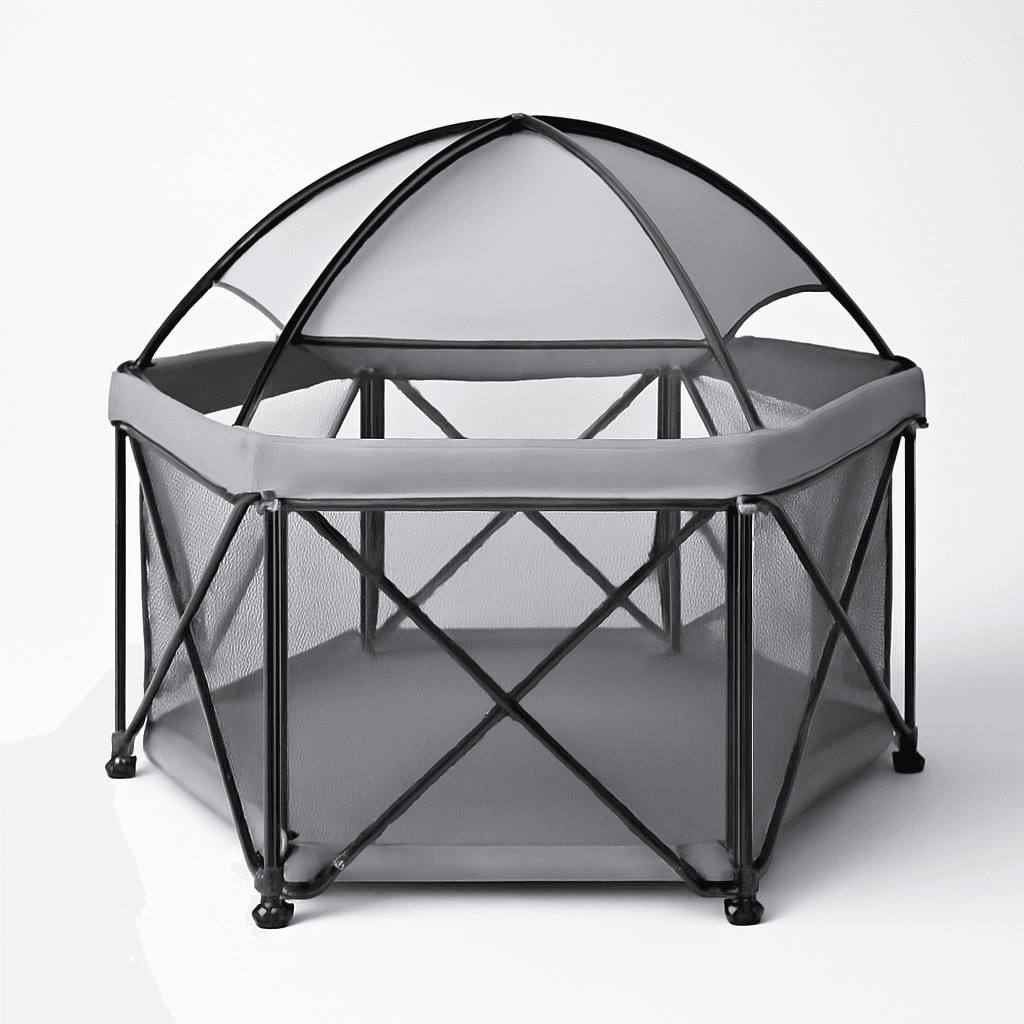 My Play Deluxe Portable Play Yard Indoor and Outdoor
