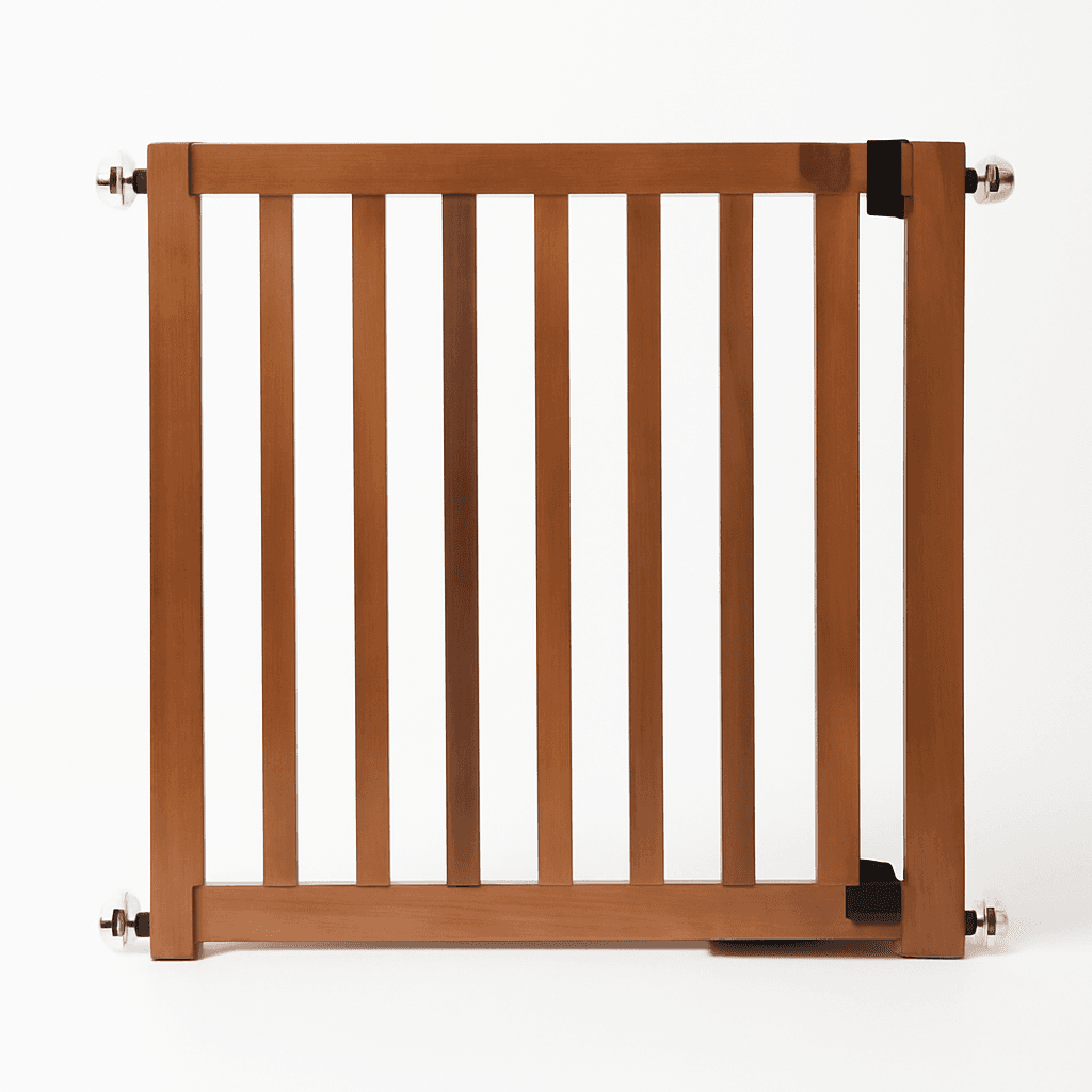 Deluxe Stairway Simple to Secure Wood Gate