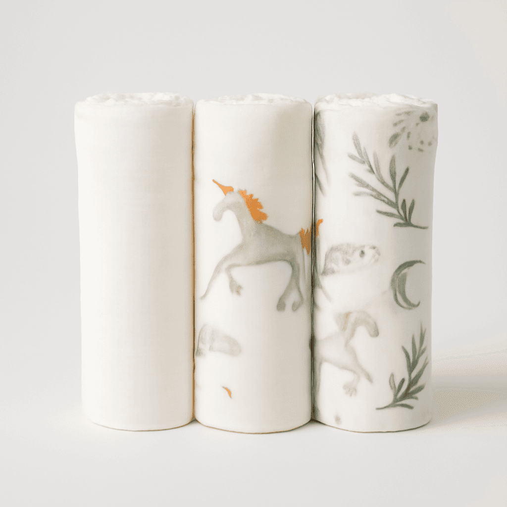 Unicorn Organic Cotton Swaddle Blankets