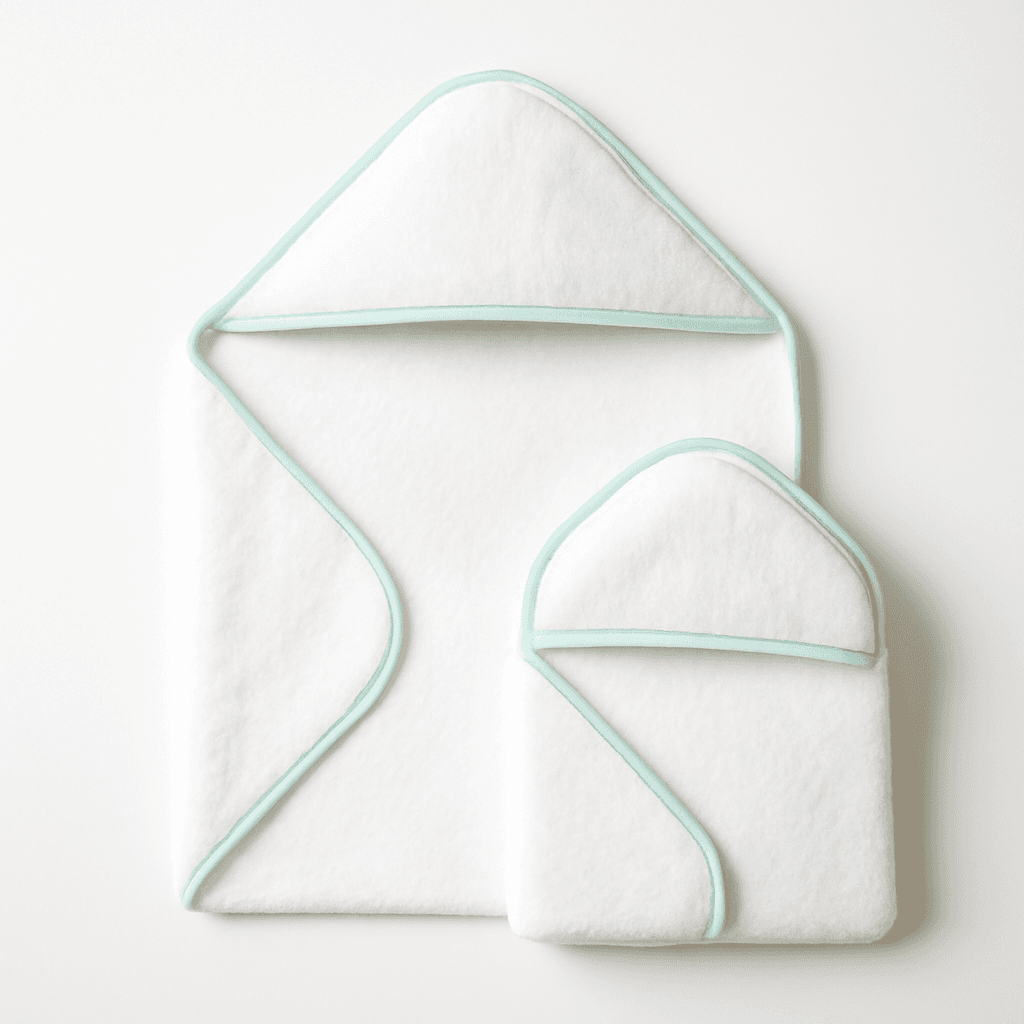 Hooded Towel Set for Newborn Boys and Girls