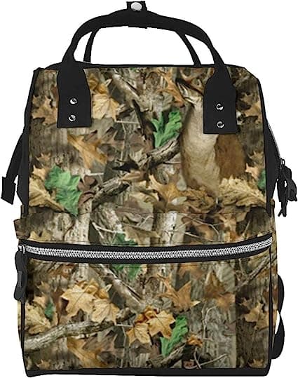 Diaper Changing Backpacks For Mom Camo-Deer-Camouflage-Hunting Travel Bookbag Diaper Bags Back Pack